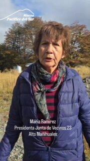 La presidenta de la Junta de Vecinos N23 de Alto Mañihuales se refiere a los resultados entregados del estudio de aguas que circundan la explotación minera del yacimiento El Toqui.
El estudio concluye que no existen alteraciones y hallazgos de metales pesados fuera de la norma vigente.